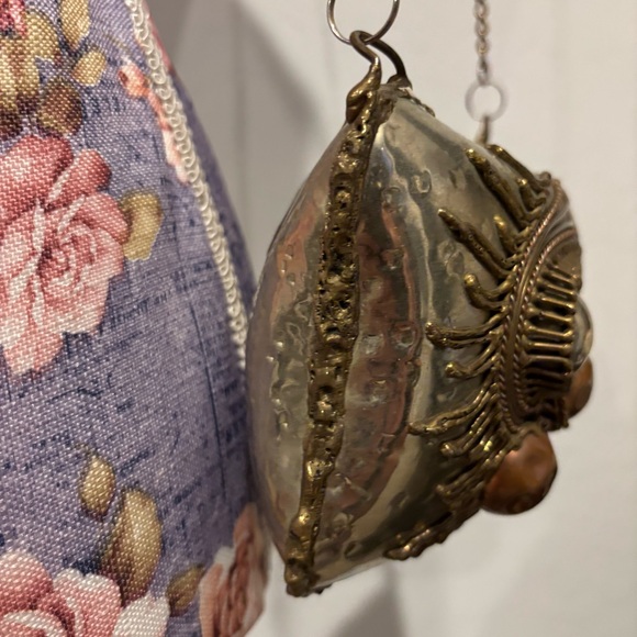 Vintage Mexican mixed metal copper brass shoulder bag - Picture 6 of 16
